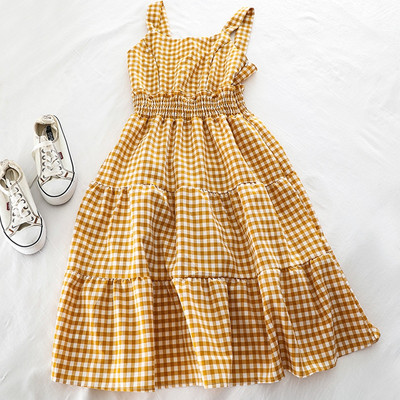 Rochie de damă în carouri în mai multe culori diferite