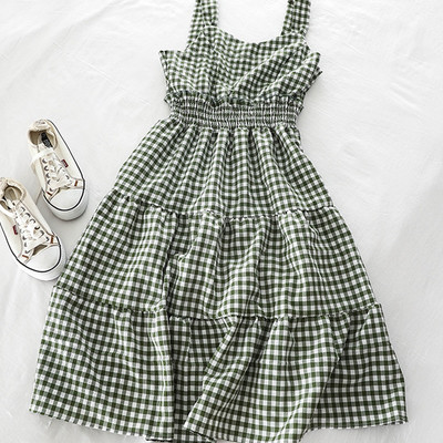 Rochie de damă în carouri în mai multe culori diferite