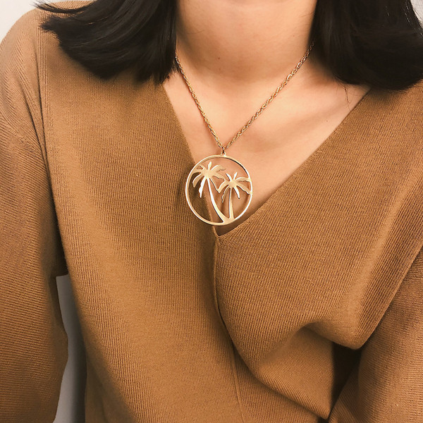 Colier modern de dama cu pandantiv din aur si argint