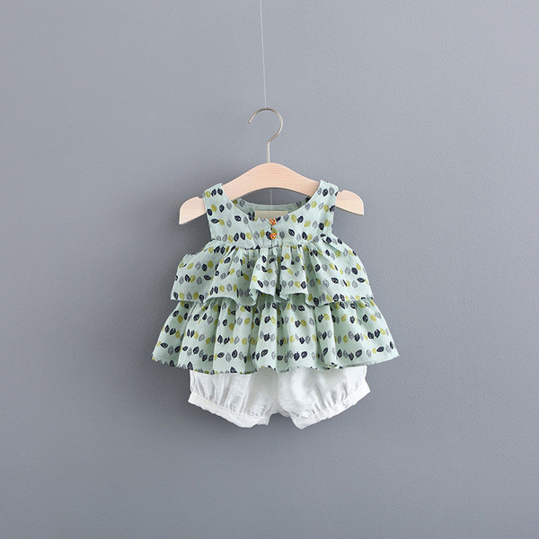 Set bebelus zilnic pentru fete in albastru, roz si alb