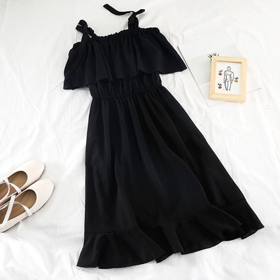 Rochie casual de dama cu talie elastica in mai multe culori