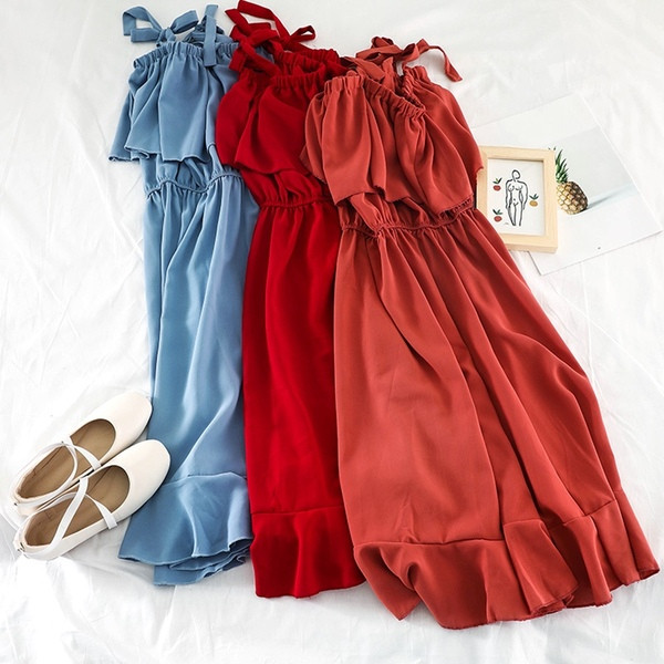 Rochie casual de dama cu talie elastica in mai multe culori