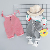 Set bebelus zilnic salopeta + bluza pentru fete si baieti