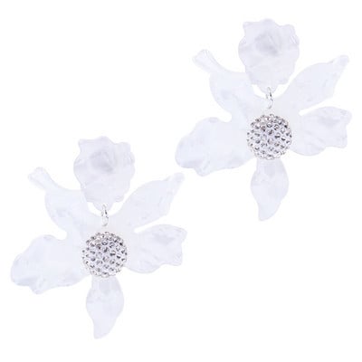 Kövekkel díszített női fülbevaló többféle színben