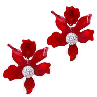 Kövekkel díszített női fülbevaló többféle színben