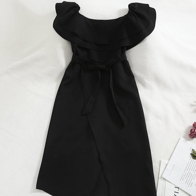 Rochie de dama stilata cu umerii goi in mai multe culori