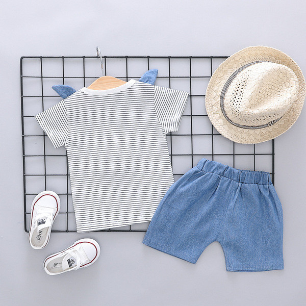 Set bebelus din doua piese pentru baieti in doua culori