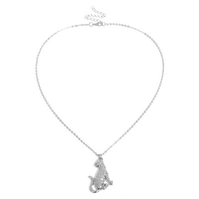 Colier casual de dama cu pandantiv din aur si argint