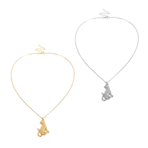 Colier casual de dama cu pandantiv din aur si argint