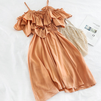 Model de rochie de dama cu croiala moderna in mai multe culori diferite