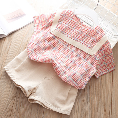 Ежедневен детски комплект за момичета  блуза+панталон