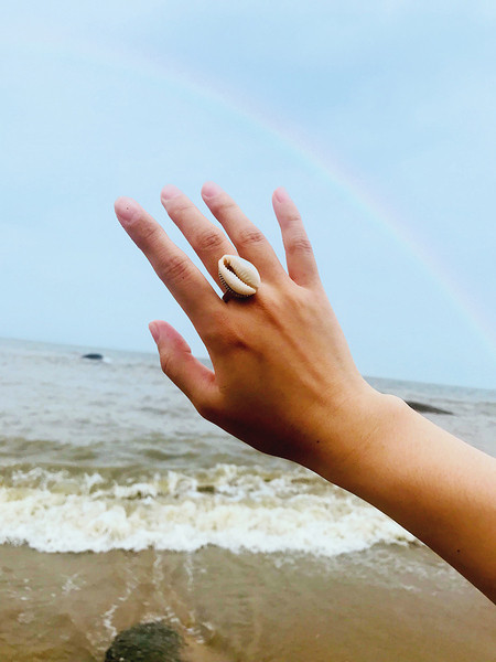 Inel de damă de zi cu zi în două culori