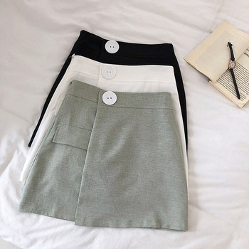 Fusta-pantaloni moderni de dama in negru, alb si gri