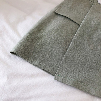 Fusta-pantaloni moderni de dama in negru, alb si gri