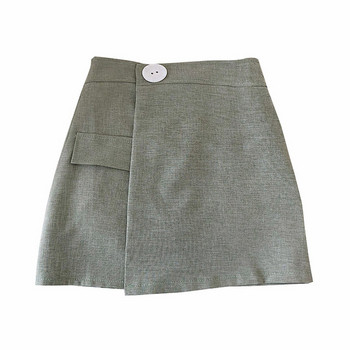 Fusta-pantaloni moderni de dama in negru, alb si gri