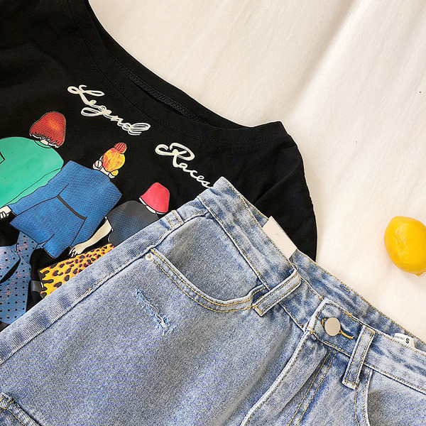 Fusta dama casual din denim cu buzunar albastru