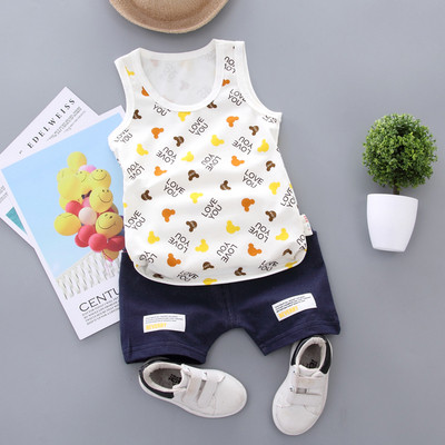 Set zilnic pentru bebeluși, maiou și bluză în diferite culori pentru băieți