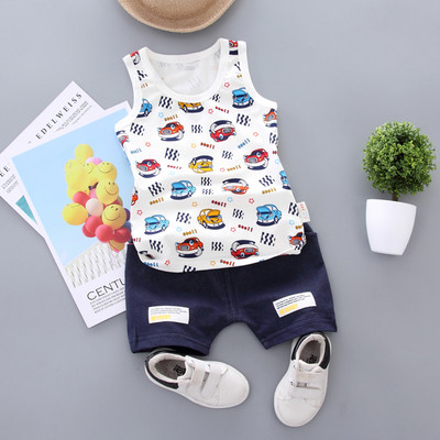 Set zilnic pentru bebeluși, maiou și bluză în diferite culori pentru băieți