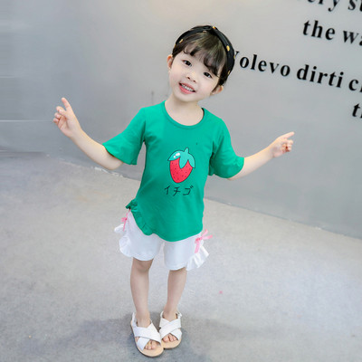 Set bebelus modern pentru fete in galben, verde si roz