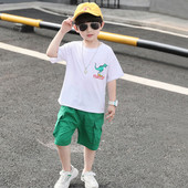 Set copii pentru baieti in doua parti in doua culori cu aplicare