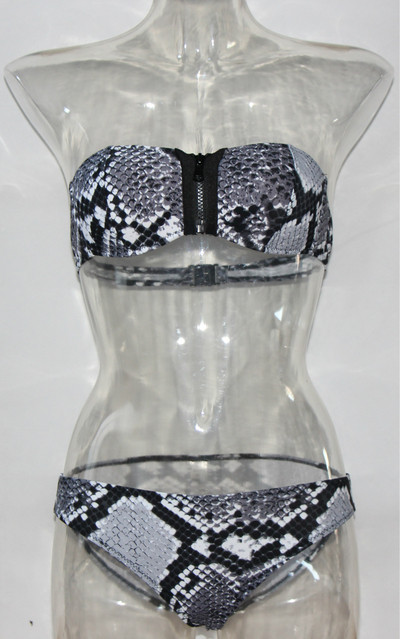 Costum de baie model nou cu model animal și fermoar în partea de sus