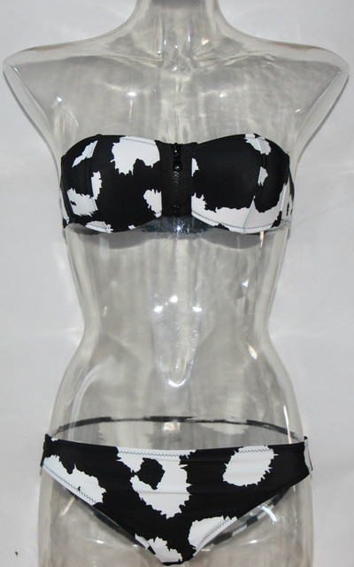 Costum de baie model nou cu model animal și fermoar în partea de sus