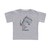 Tricou casual pentru copii alb si gri - pentru baieti