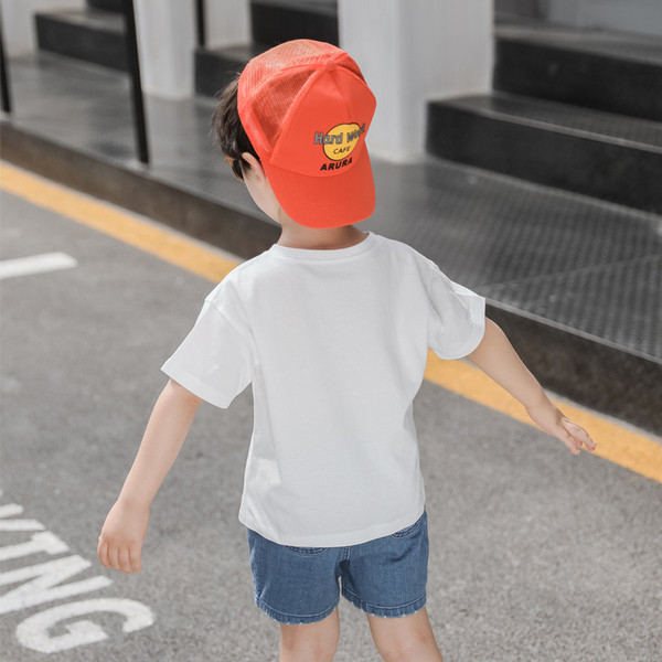 Tricou casual pentru copii alb si gri - pentru baieti