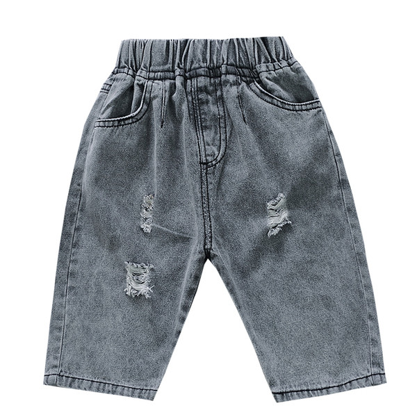 Gyerekfarmer fiúknak két színben, szakadt motívumokkal