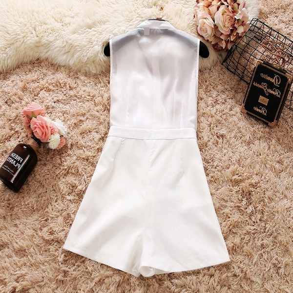 NOU Salopetă elegantă pentru femei în alb și negru