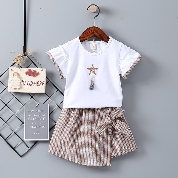 Új modell gyerekszett három színben kétrészes szoknya + blúz