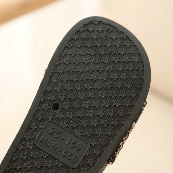 Papuci copii moderni pentru fete - in trei culori cu pietre