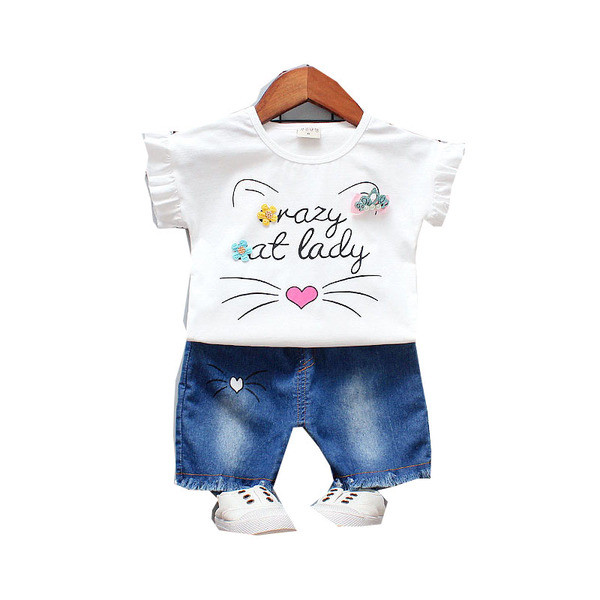 Set bebelus modern pentru fete cu aplicare in mai multe culori