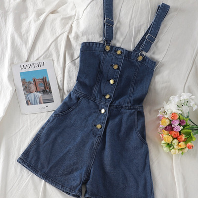 Salopeta de dama din denim in culori deschise si inchise