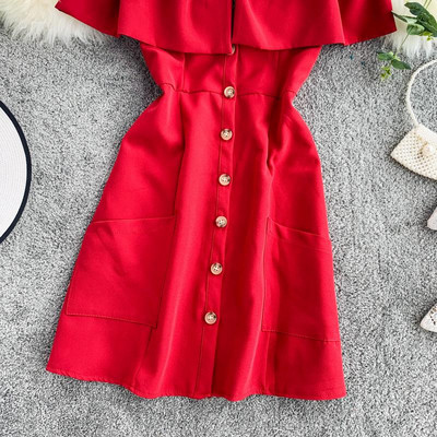 Rochie moderna de dama cu umerii deschisi in mai multe culori