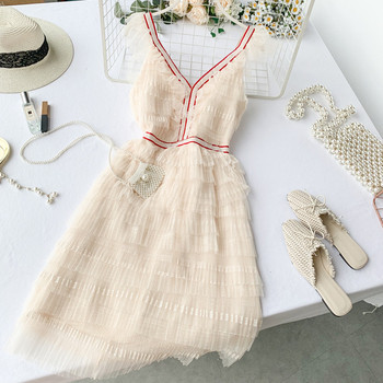 Model de rochie de dama modern croiat in culori vii