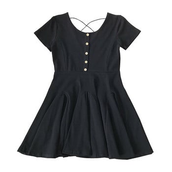 Rochie casual dama cu croi nasturi model in doua culori