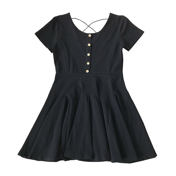 Rochie casual dama cu croi nasturi model in doua culori