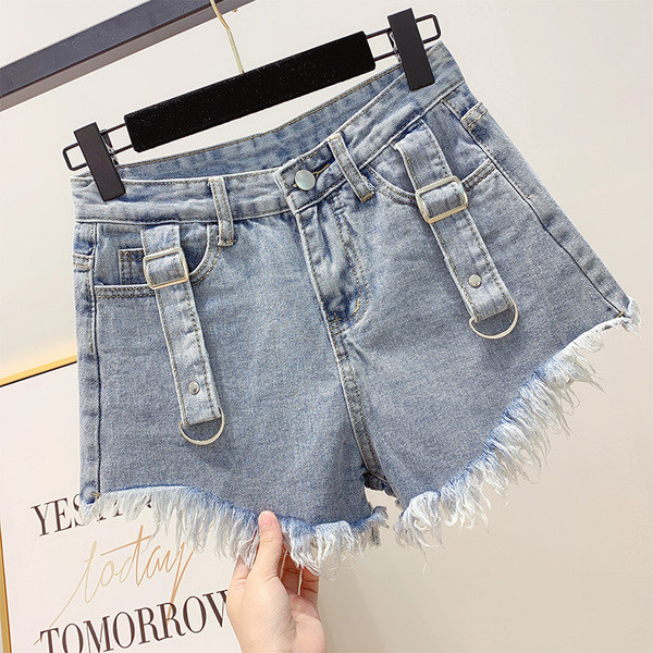 Pantaloni scurți de blugi în două culori