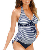 Νέο μοντέλο γυναικείο μαγιό για έγκυες γυναίκες σε μπλε χρώμα