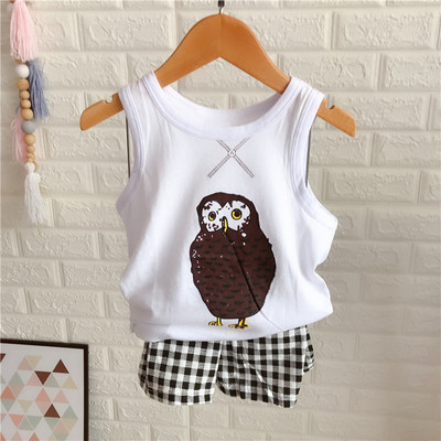 Set zilnic pentru copii pentru baieti in alb si maro