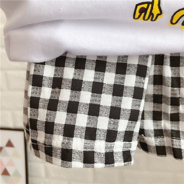 Set zilnic pentru copii pentru baieti in alb si maro