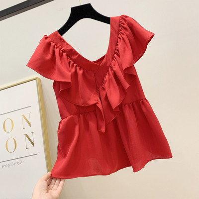 Maieu de damă cu decolteu în V în patru culori