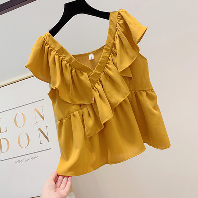 Maieu de damă cu decolteu în V în patru culori