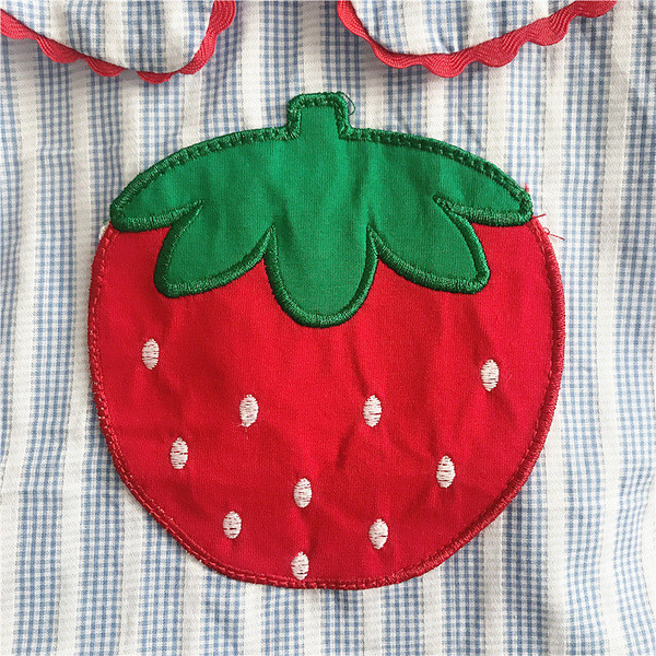 Set copii model in dungi pentru fete in albastru