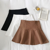 Fusta de dama cu talie inalta in mai multe culori