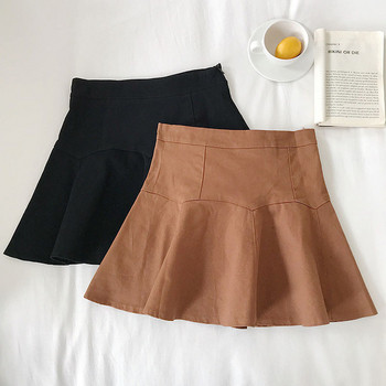 Fusta de dama cu talie inalta in mai multe culori