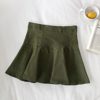 Fusta de dama cu talie inalta in mai multe culori