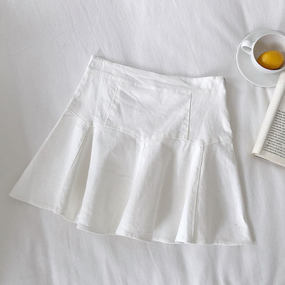 Fusta de dama cu talie inalta in mai multe culori