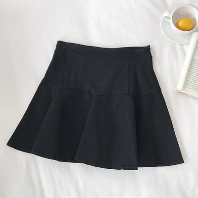 Fusta de dama cu talie inalta in mai multe culori